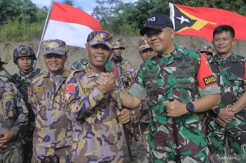 Jaga Perbatasan RI-Timor Leste, Anggota TNI-UPF Pererat Tali Persaudaraan Kedua Negara