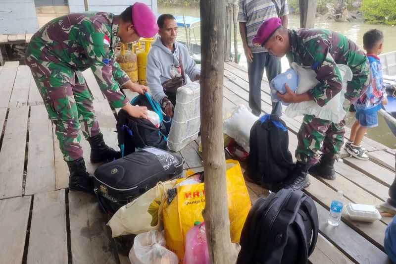 Jaga Stabilitas Keamanan Wilayah, TNI AL Gelar Sweeping dan Razia di Pulau Sebatik