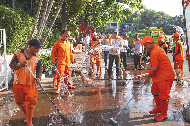 Jakarta Pusat Selesai Bersih-bersih