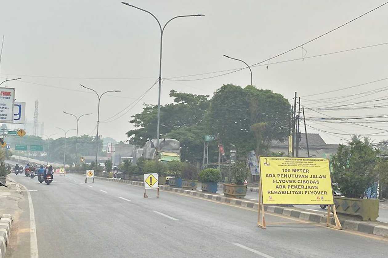 Jalan Layang Taman Cibodas di Tangerang Ditutup Selama Proses Rehabilitasi