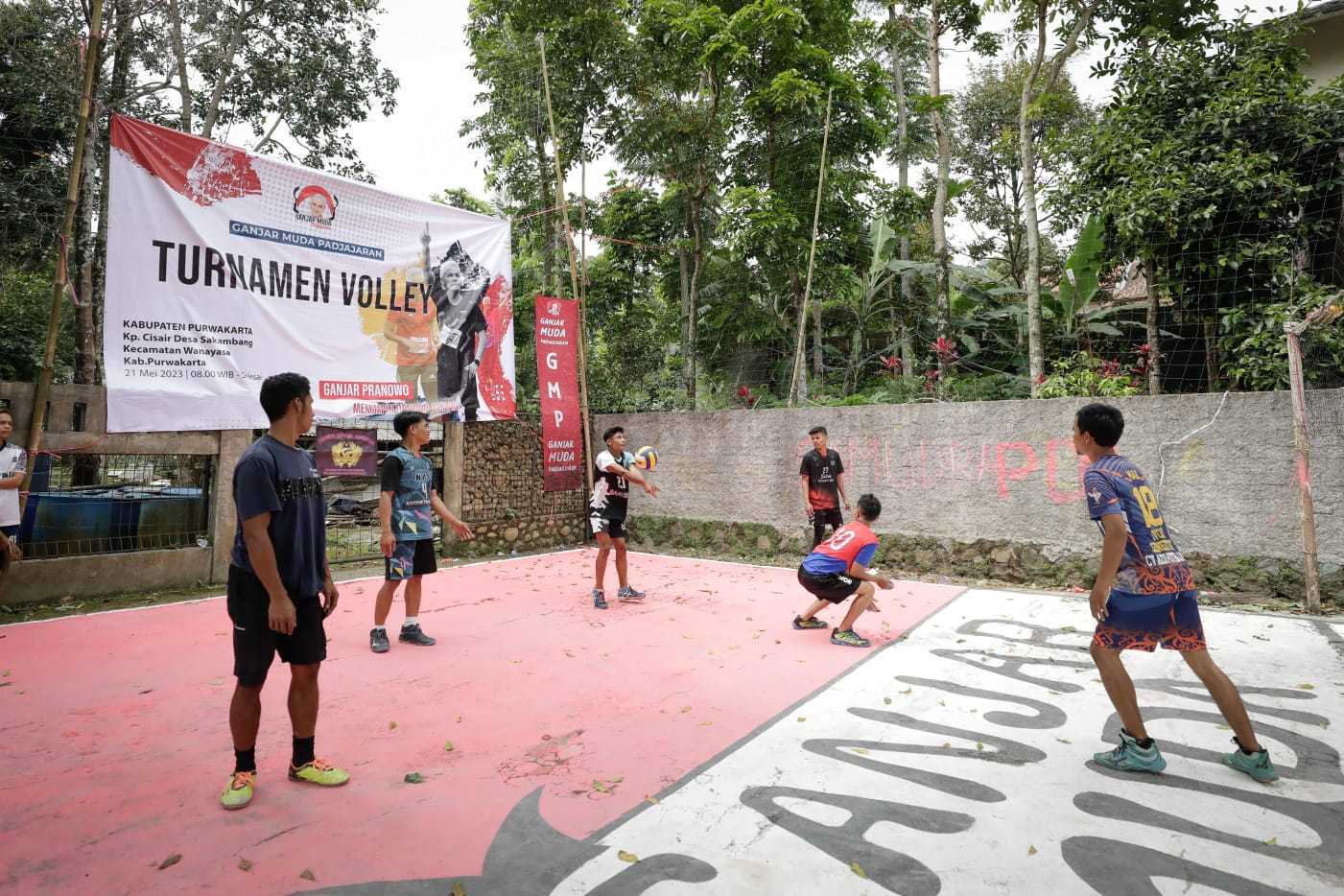 Jalin Silaturahmi, Ganjar Muda Padjajaran Gelar Tanding Bola Voli di Kabupaten Purwakarta 4