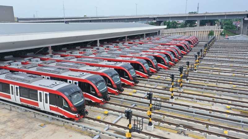 Jelang Pengoperasian LRT Jabodebek, KAI Siapkan Kelengkapan Fasilitas Depo Bekasi