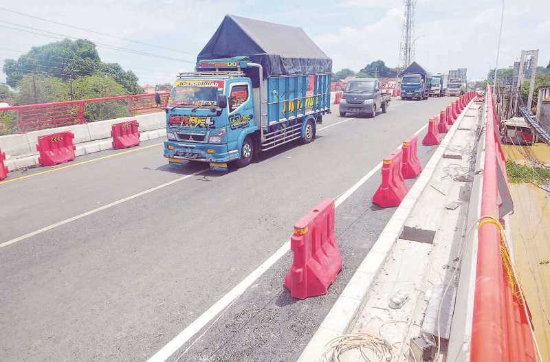 JEMBATAN JUWANA MULAI DIGUNAKAN UNTUK PERLANCAR ANGKUTAN LEBARAN