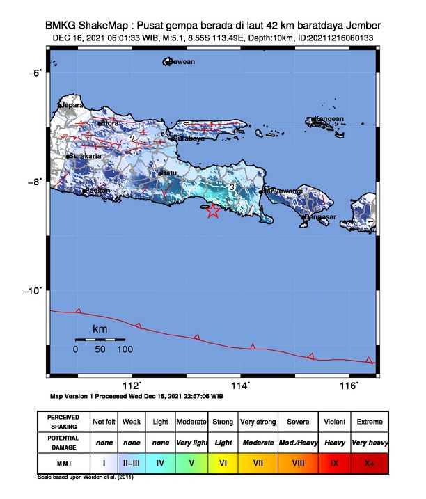 Jember Kembali Diguncang Gempa, Empat Orang Luka