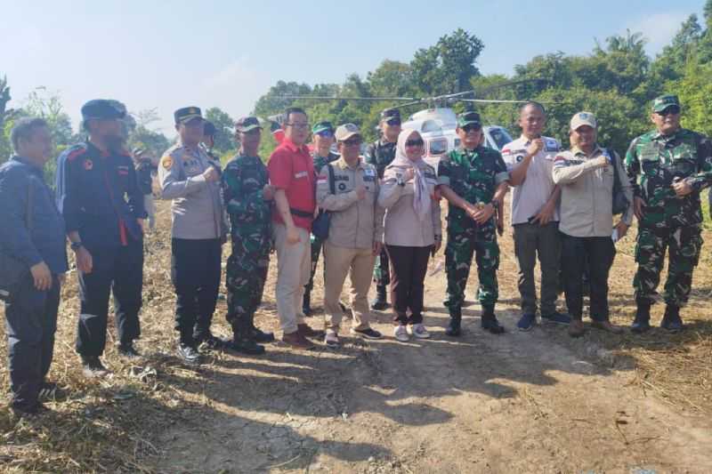 Jenderal Bintang Dua Ini Lakukan Patroli Udara di OKI Antisipasi Karhutla