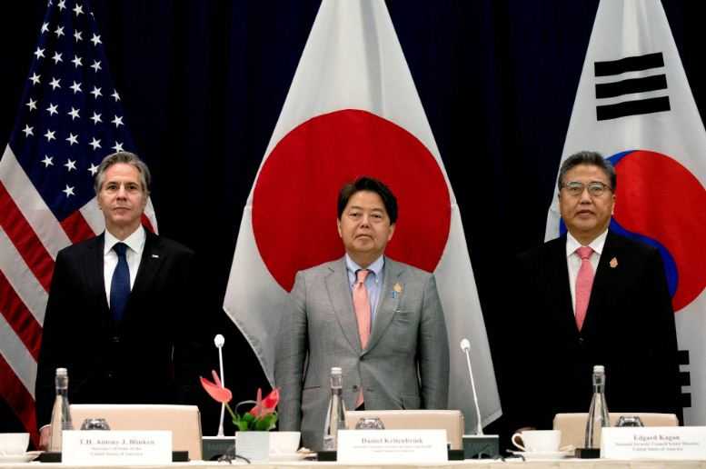 Jepang, AS, dan Korsel Bertemu Bahas Keamanan Ekonomi