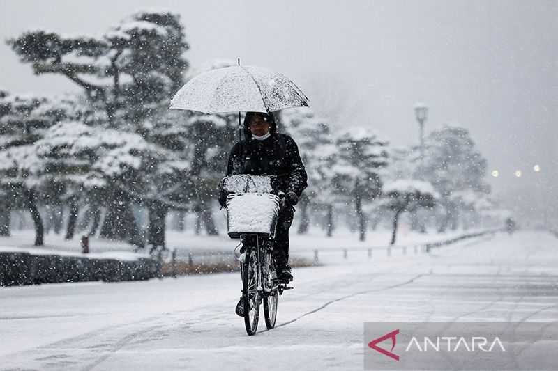 Jepang Bersiap Hadapi Salju Lebat yang Mengganggu Lalu Lintas