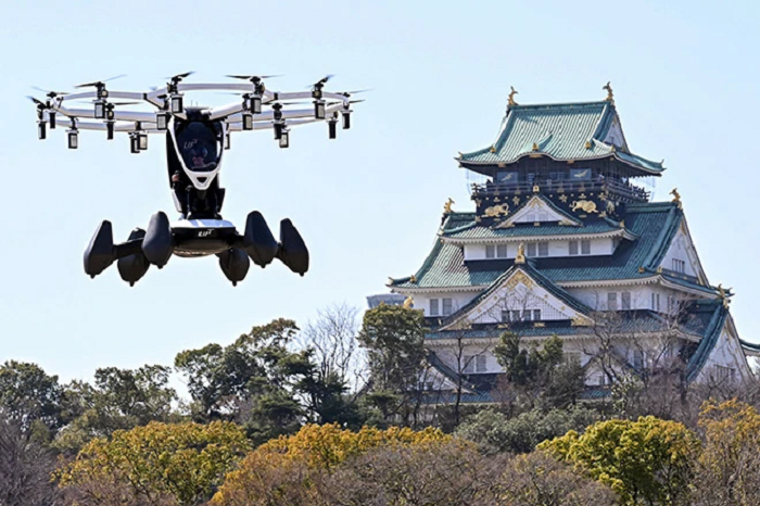 Jepang Uji Coba Mobil Terbang Berawak Pertama di Kota Osaka