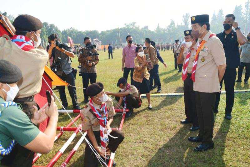 Jokowi Apresiasi Kegiatan Jambore Nasional XI