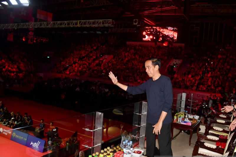 Jokowi Doakan Anthony Ginting Juarai Indonesia Open 2023