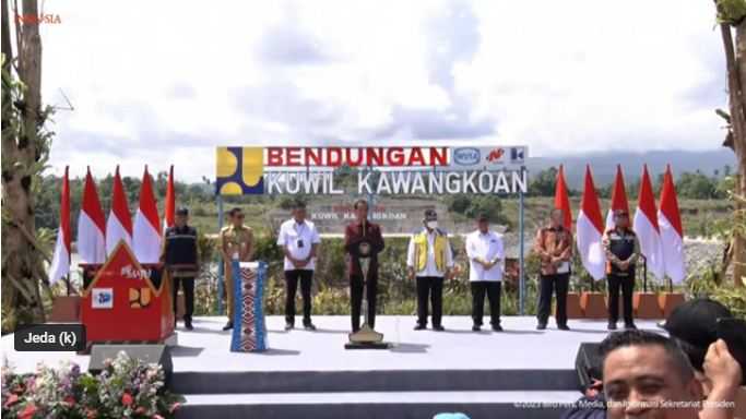 Jokowi Resmikan Bendungan Kuwil Kawangkoan, Atasi Banjir Bandang Manado