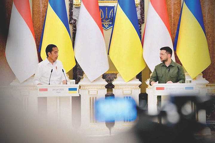 Jokowi-Zelensky Diskusikan Situasi Global Terkini
