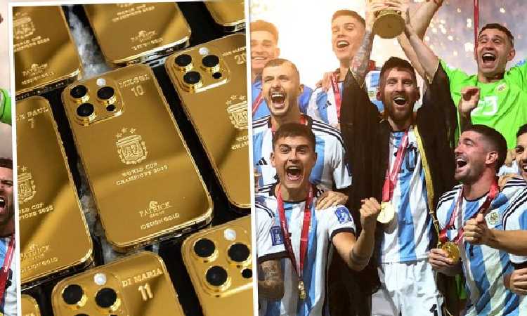 Juara Piala Dunia, Messi Beri Hadiah iPhone 14 Berlapis Emas untuk Timnas Argentina 
