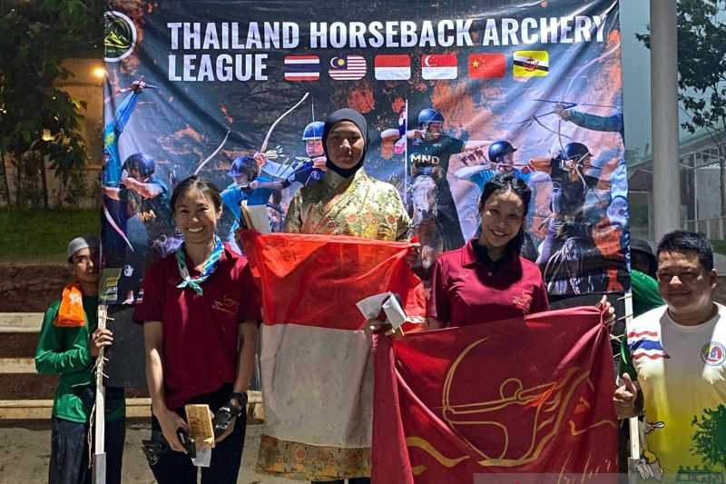 Juara Umum, Tim Indonesia Dominasi Kejuaraan Panahan Berkuda di Thailand