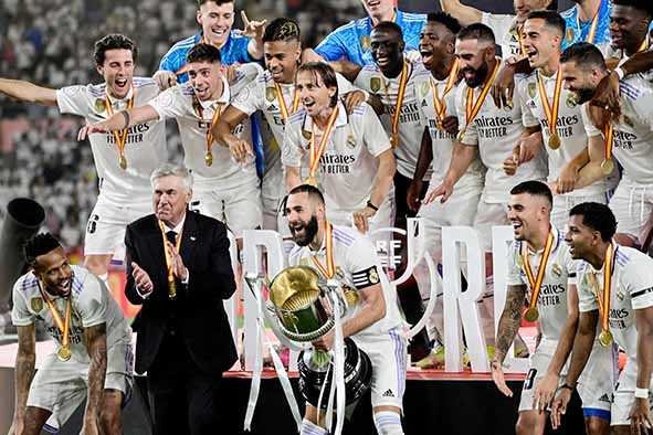 Juarai Copa del Rey, Madrid Bidik Champions