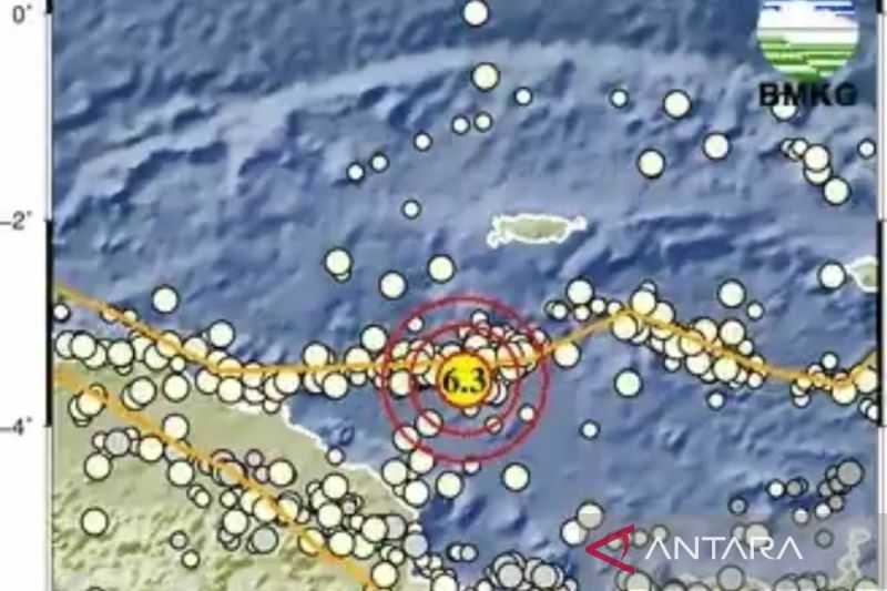 Kabupaten Keerom, Papua Diguncang Gempa Keras dengan Magnitudo 6,3