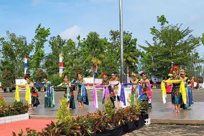 Kain Motif Rambatan Senggani Perwujudan Kekayaan Alam Kubu Raya