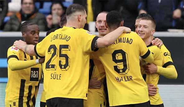 Kalahkan Hoffenheim 1-0 Dortmund Duduki Puncak Klasemen