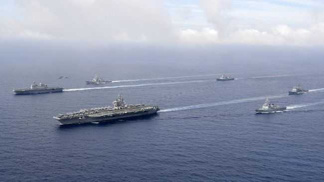 Kapal Induk Amerika Masuki LTS di Tengah Ketegangan Taiwan