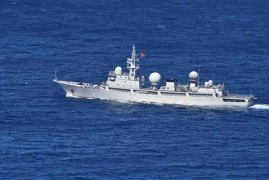 Kapal Intelijen Tiongkok Terpantau Berada di Laut Jepang