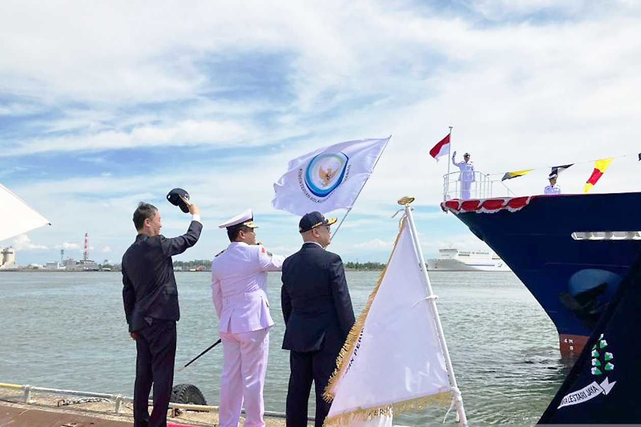Kapal Pengawas KKP Hibah dari Jepang Menuju Indonesia