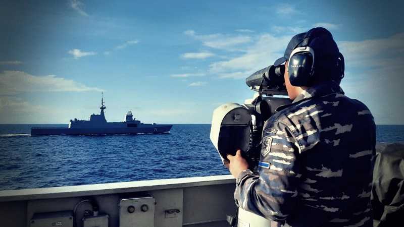 Kapal Perang Singapura Masuki Perairan Indonesia Dicegat KRI Diponegoro
