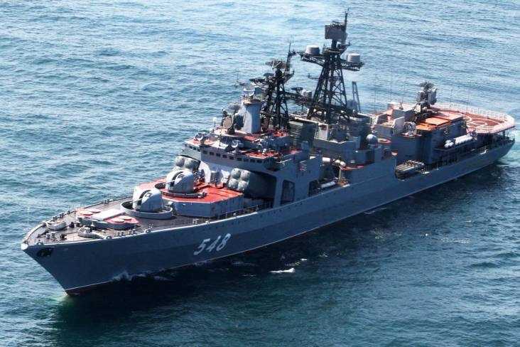 Kapal Tempur Penghancur Kapal Selam Milik Russia Melaju ke Indonesia Menuju Utara Sumatera