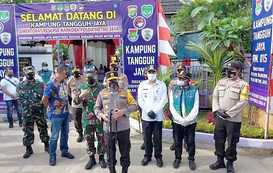 Kapolda Resmikan Kampung Tangguh Jaya ke-100