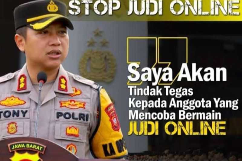 Kapolres Sukabumi Tidak Mentolerir Anggotanya yang Main Judi Online