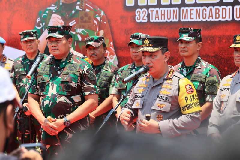 Kapolri dan Panglima TNI Ajak Masyarakat Ciptakan Pemilu 2024 Damai