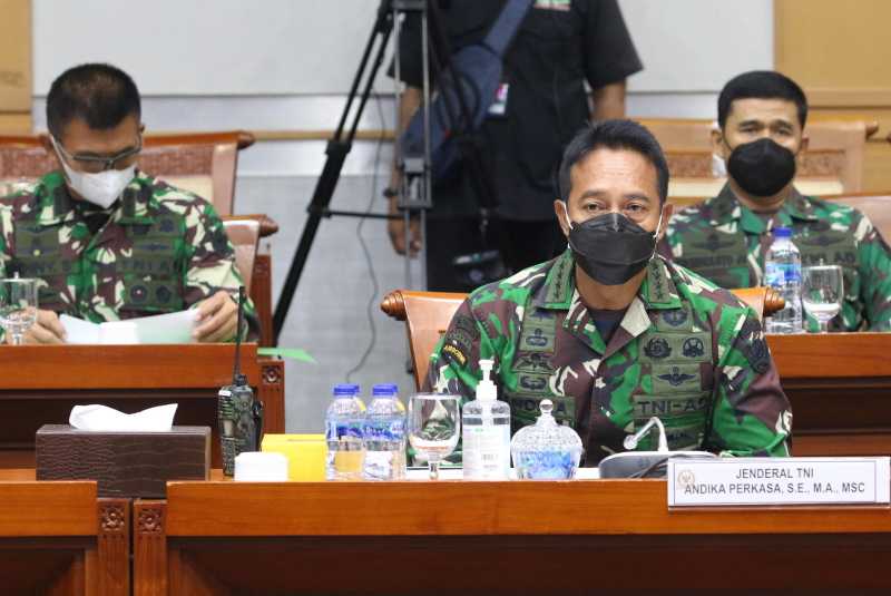 Kasad Jenderal Andika Perkasa Jalani Fit And Proper Test Calon Panglima Tni Di Komisi I Dpr 