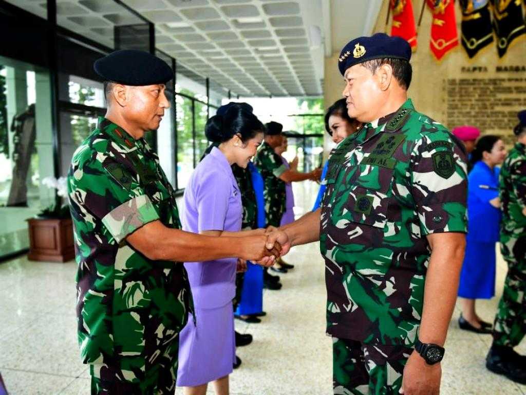 KASAL Terima Pelaporan Korps Kenaikan Pangkat 8 Pati TNI AL