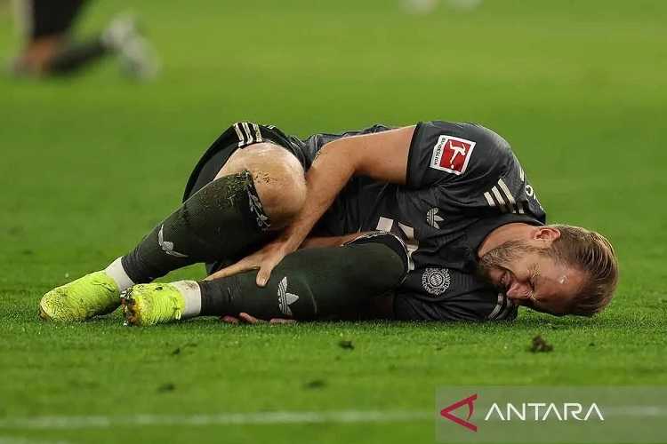 Kasihan Sekali, Penyerang Bayern Muenchen Kane Alami Cedera Pergelangan Kaki Saat Bersua Leverkusen