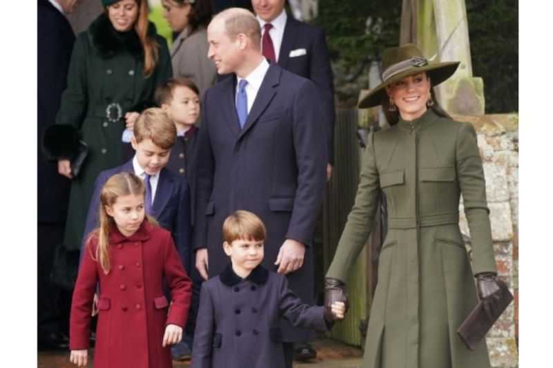 Kate dan William Jalankan Tradisi Natal Kerajaan, Pertama bagi Louis