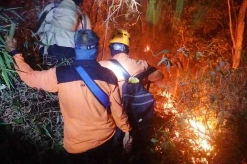 Kawasan Gunung Ciremai Terbakar, 120 Petugas Dikerahkan Padamkan Api