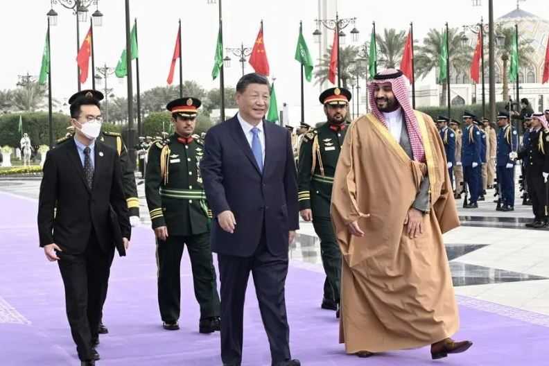 Ke Arab Saudi, Presiden Tiongkok Disambut Putra Mahkota Pangeran Mohammed Bin Salman