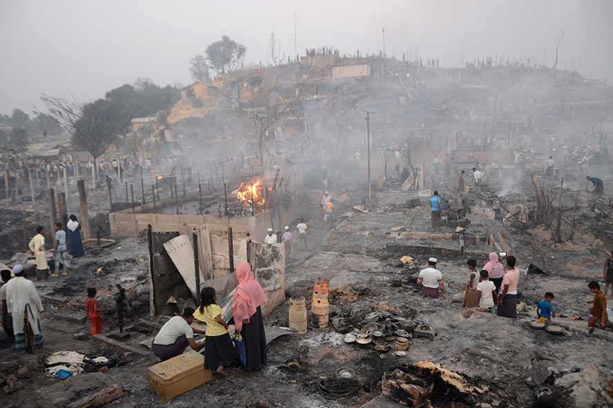 Kebakaran di Kamp Cox’s Bazar Diduga Akibat Sabotase