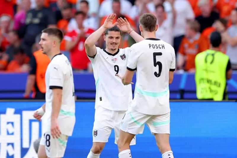 Kejutan Besar, Austria Lolos ke 16 Besar dengan Status Juara Grup D Usai Tundukkan Belanda 3-2