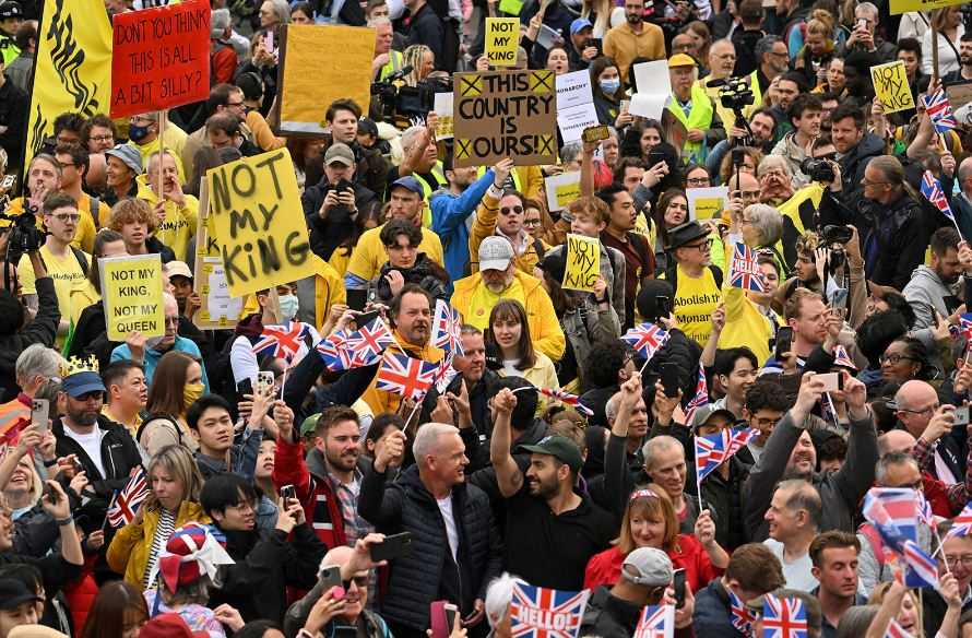 Kelompok Anti-Monarki Inggris Berunjuk Rasa di London, Sejumlah Aktivis Ditangkap