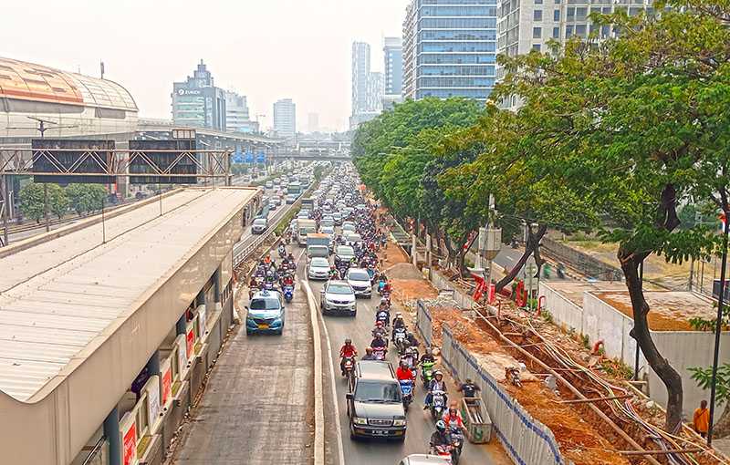 Kemacetan Parah Akibat Pembangunan Gorong-gorong