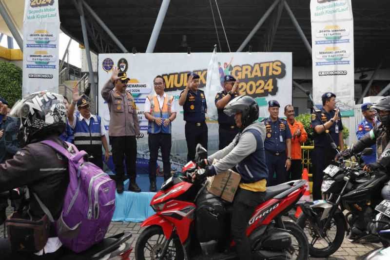 Kemenhub: Ribuan Peserta Arus Balik Gratis dengan Sepeda Motor Jalur Kapal Laut Tiba di Jakarta