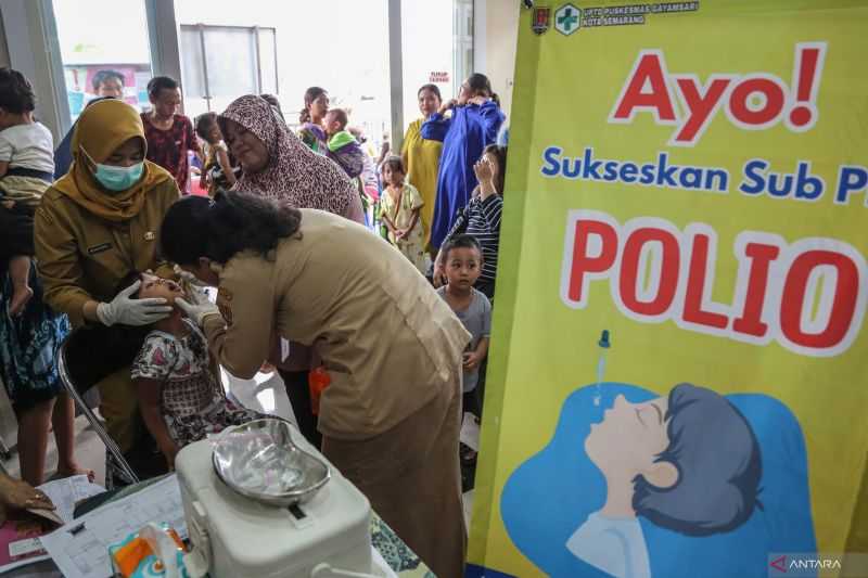 Kemenkes: Cakupan Sub Pekan Imunisasi Nasional Polio Capai 76,9 Persen