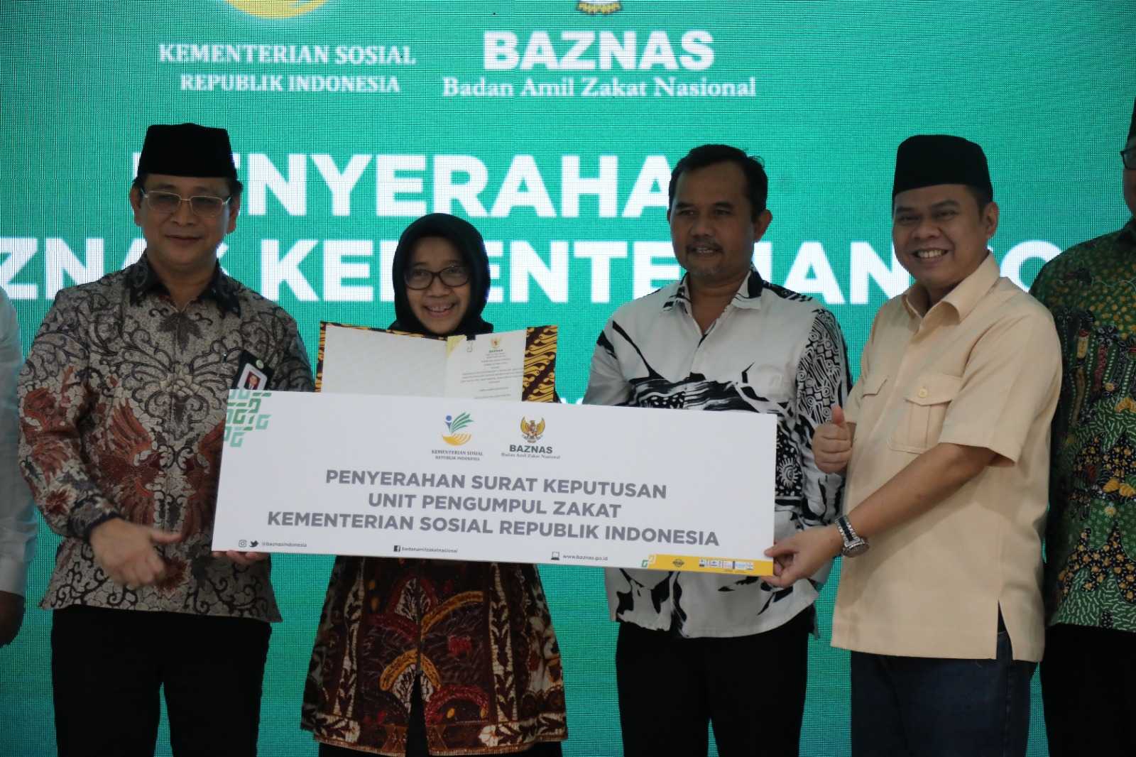 Kemensos dan Baznas Perkuat Sinergitas Ciptakan Unit Pengumpul Zakat