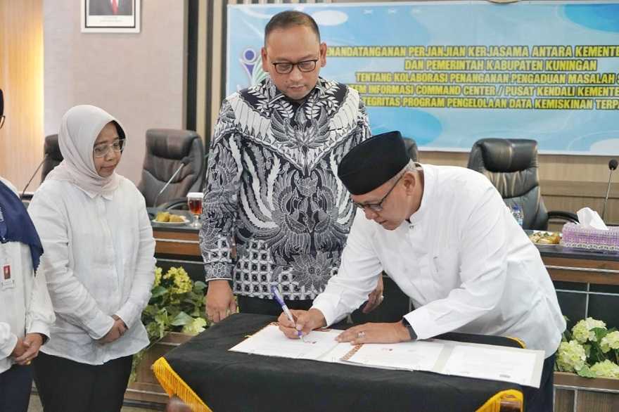 Kemensos Gandeng Pemkab Kuningan Tangani Masalah Sosial