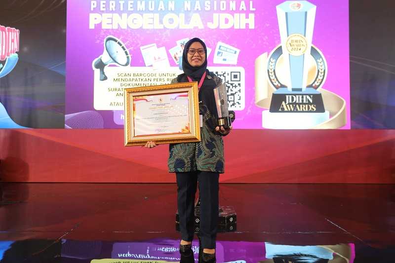 Kemensos Kembali Raih Penghargaan JDIHN Award Tahun 2024