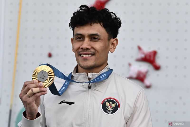 Keren, Emas Atlet Panjat Tebing Veddriq Membawa Indonesia Naik Drastis dalam Klasemen Olimpiade