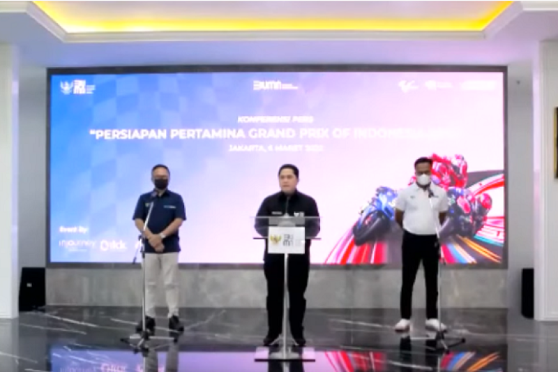 Keren, Erick Thohir Apresiasi Tingginya Animo Publik terkait MotoGP Mandalika