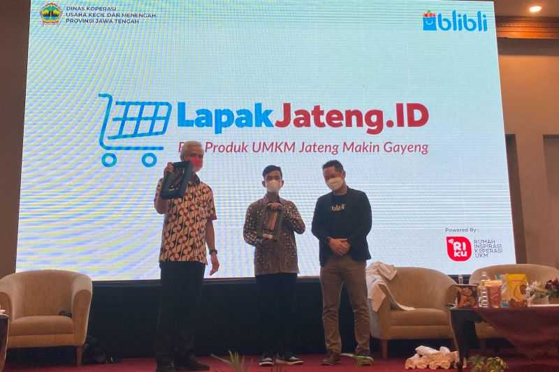 Keren Mantap Program untuk Wong Cilik Ini, Ganjar Pranowo Dorong UMKM ke Lapak Jateng