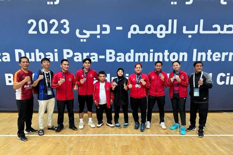 Keren, Tim Para Bulu Tangkis Indonesia Rebut 7 Medali di Dubai