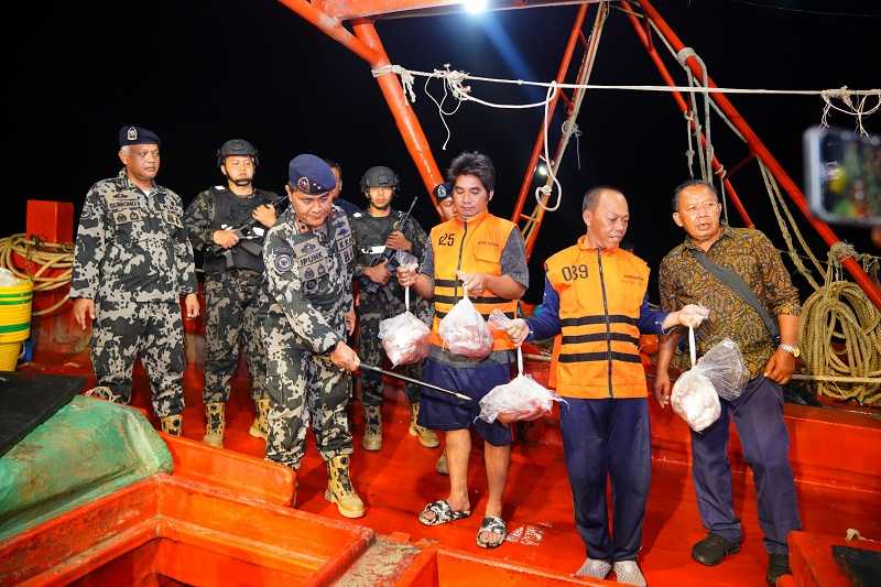 KKP Amankan 3 Kapal Asing Pencuri Ikan di Laut Natuna dan Selat Malaka